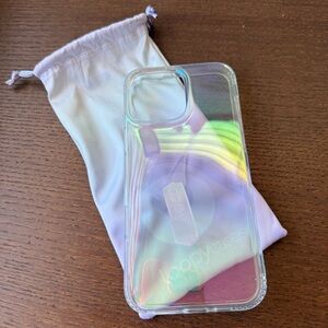 Loopy Case Apple iPhone 16 Pro Max Clear Opal Iridescent Righty